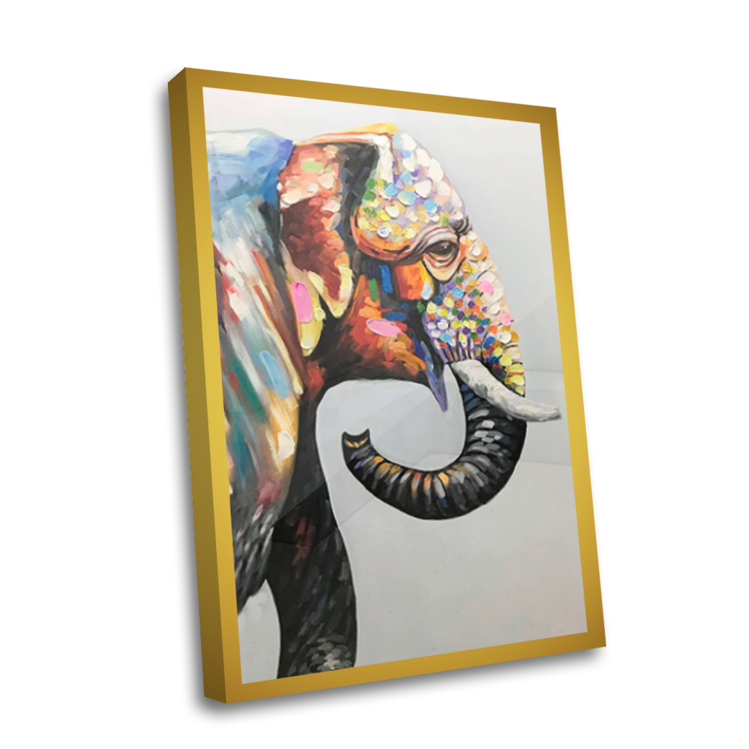 Quadro Decorativo  - Elefante Abstrato 3