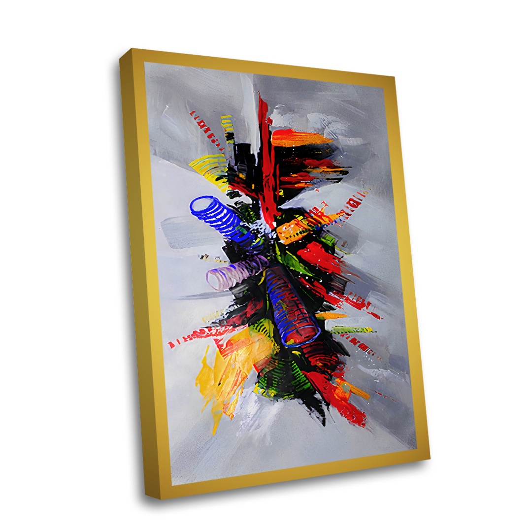 Quadro Decorativo  - Abstrato Colorido 4