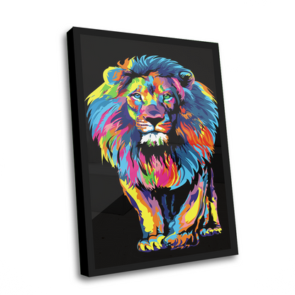 Quadro Decorativo  - Leão Colorido 2