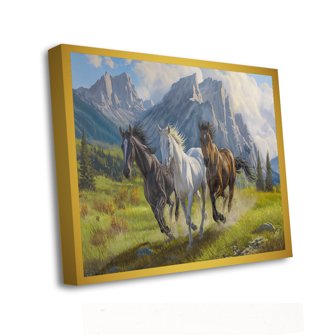Quadro Decorativo  - Três Cavalos