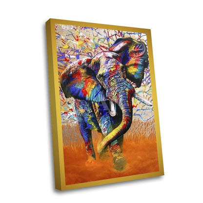 Quadro Decorativo - Elefante Abstrato