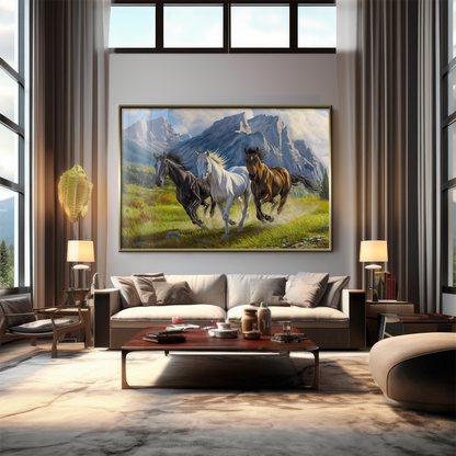 Quadro Decorativo  - Três Cavalos