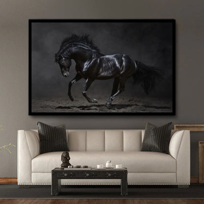 Quadro Decorativo - Cavalo Preto